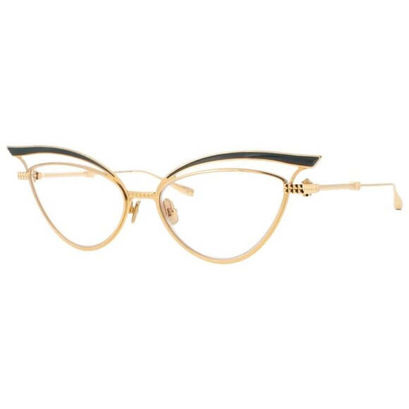 NEW VALENTINO EYEGLASSES GLASSLINER  VLX-118E CAT EYE GOLD WOMEN EYEWEAR - Picture 1 of 4